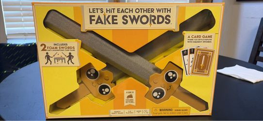 Let’s hit each other with fake swords