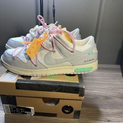 nike dunk low x offwhite lot 9