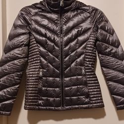 Calvin Klein Silver Gray Puffer Jacket Women's Small