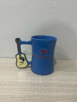 Jimmy Buffet Margaritaville Live Life Like A Song Coffee Mug With Guitar Handle