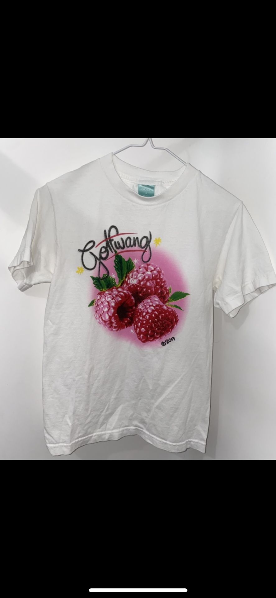 Rare GolgWang Raspberries White T - Shirt Size:M