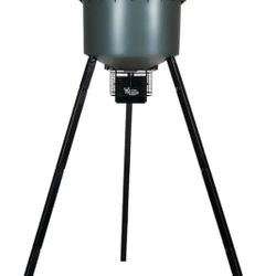 WILDGAME INNOVATIONS Quick-Set Pro 270lb Game Feeder with Digital Timer Durable Varmint-Proof Tripod Corn/Pellet Deer Hunting Feeder with 1-6 Availabl