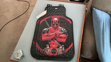 Pair of Marvel Deadpool Repeater Floor Mats