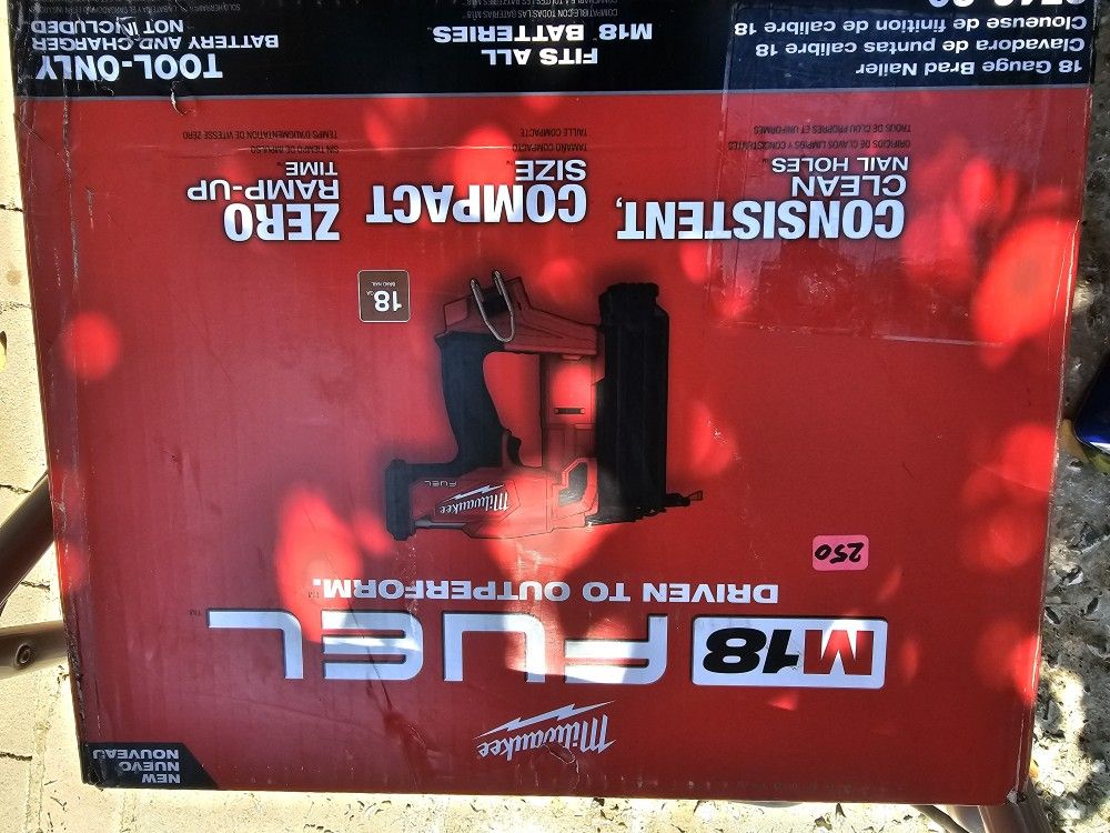 Milwaukee M18 Nailer New $250