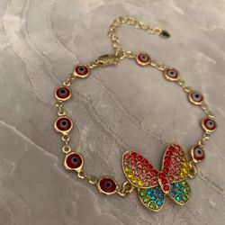 Butterfly Bracelet In gold Plated 