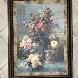Beautiful Flower Framed Painting