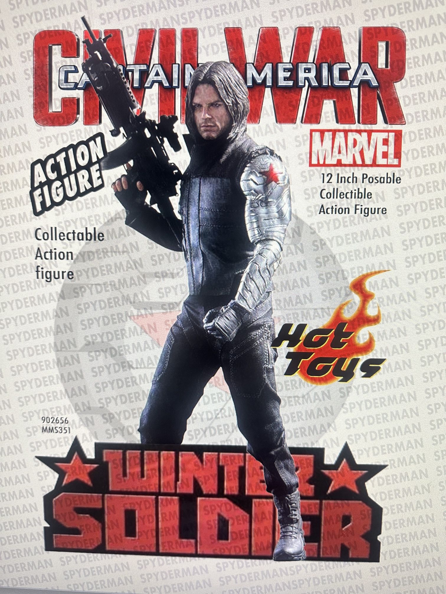 Winter Soldier 1/6 Scale Action Figure. Avengers. Captain America Civil War Mms351