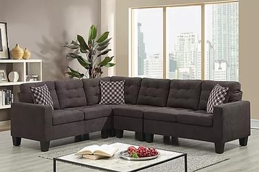 New Chocolate Sectional Sofa