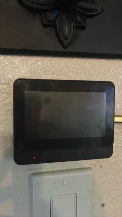 Wall-Mounted Video Doorbell Monitor Screen