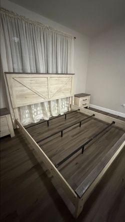 Stonewash king bedroom set
