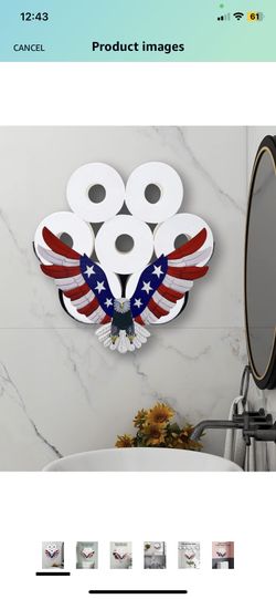 American Eagle Toilet Paper Holder Stand