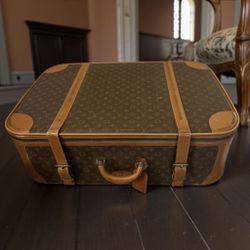 Louis Vuitton Vintage 1970s Stratos Monogram Authentic Custom Suitcase Luggage