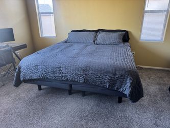 Adjustable King Size Bed Frame & Mattress