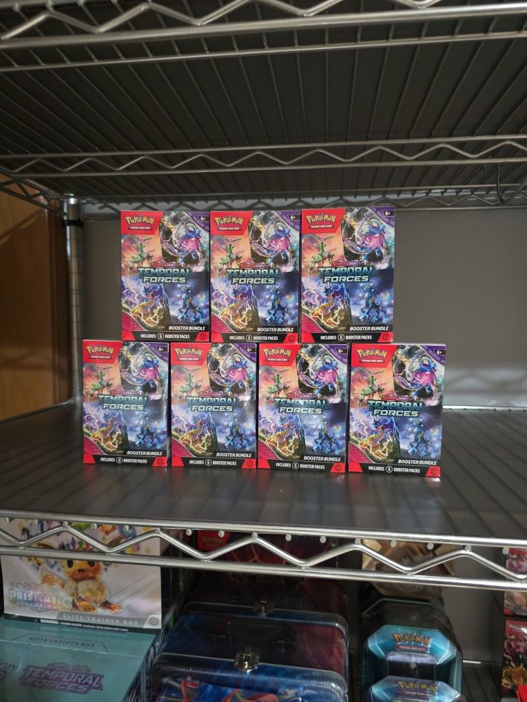 7x SEALED POKEMON TEMPORAL FORCES BOOSTER BUNDLES