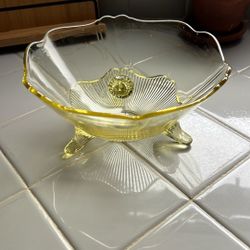 Vintage Depression Glass Dish 