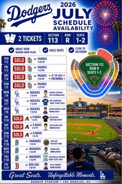 Dodgers games