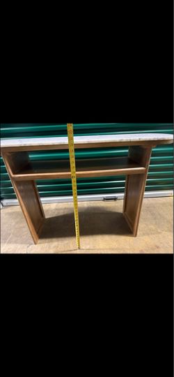 Granite Top Wood Desk / Console