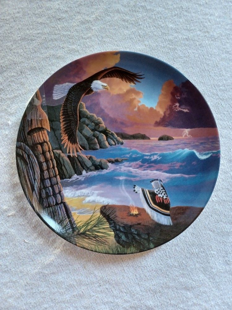 "Calling The Storm" Plate From Crestley Collection