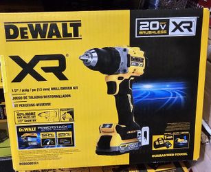 DEWALT
XR 20-volt Max 1/2-in Keyless Brushless Cordless Drill ( 2-Batteries Included, and Charger Included