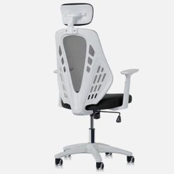Black[GLADIATOR]Mesh Game Racing Chair Home Office Computer Desk Seat w/Headrest