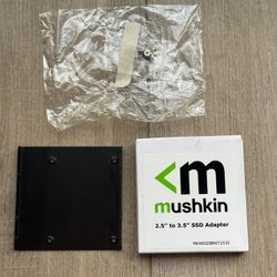 Mushkin SSD Adapter – 2.5” to 3.5” Bracket w/ Screws, NEW