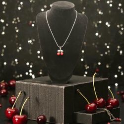 Cherry Pop Necklace | 16 inches