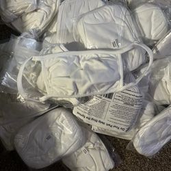 White Cotton Face mask 