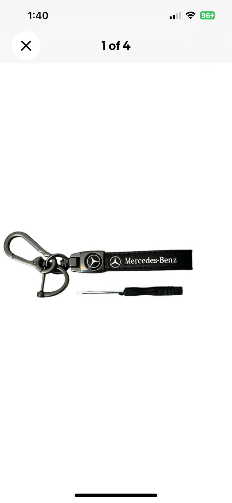 🔑 Luxury Mercedes-Benz Leather Keychain – 360° Rotating | Premium Gift for Car Enthusiasts