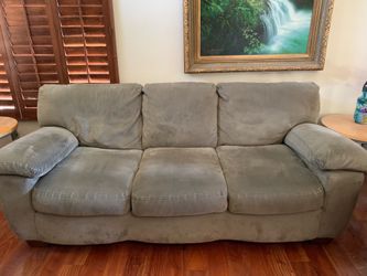 Green Suede Couch