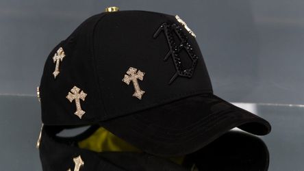 Barbas Hats Crystals Black Gorra Diamantes