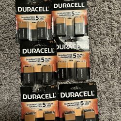 Duracell 9v Battery - 6 Packs Bundle 