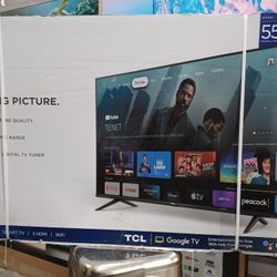 55" Screen Led Smart 4k By TCL. Hulu Pandora Netflix YouTube And Much More