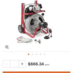 RIDGID K 400 Drain Cleaning Snake Auger 120 Volt Drum