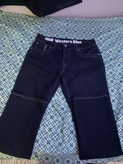 Blue western jeans