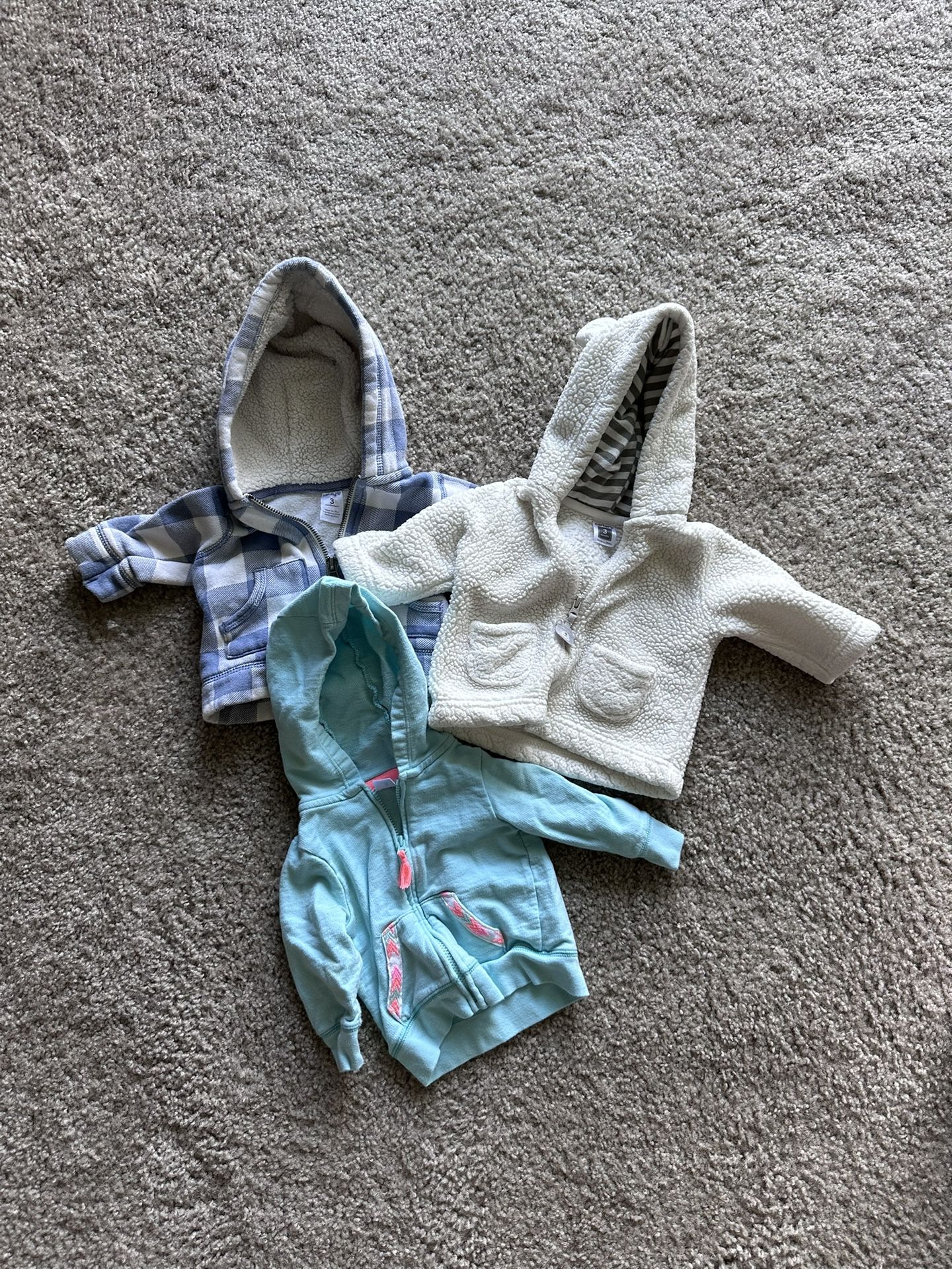 Carters Baby Girls Jackets 3mo