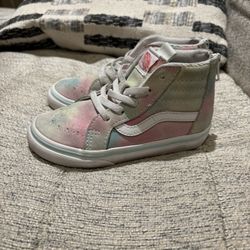 Toddler Girls Vans Shoes Size 9.5c