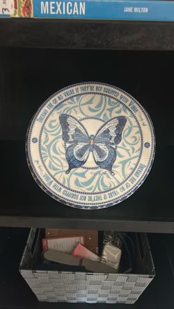 Decorative Butterfly Ceramic Plate Dolly Parton