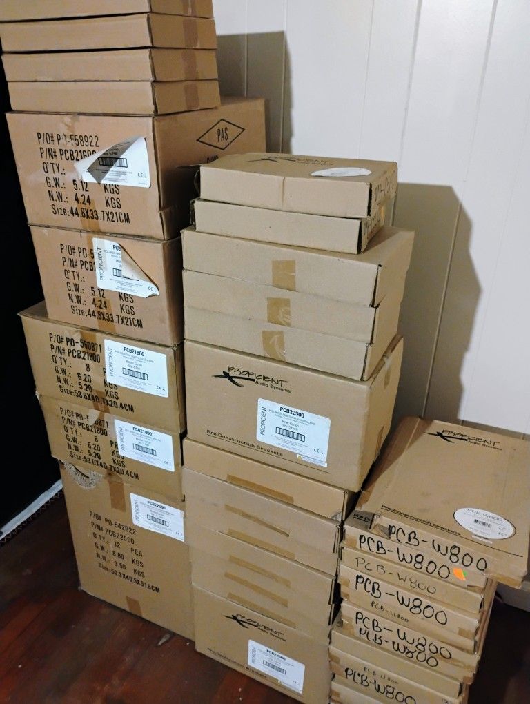 Lot Of 80 Proficient Audio New Construction Speaker Mounting Bracket