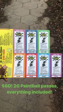 Paintball Passes