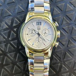 ESQ [Movado] Chronograph E5290 Stainless Steel 38mm Men's Watch Ronda 5040.B!!!  