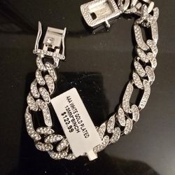 AAA White Gold Plated Bracelet 100 Obo