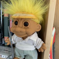 Vintage Golfing Troll Doll