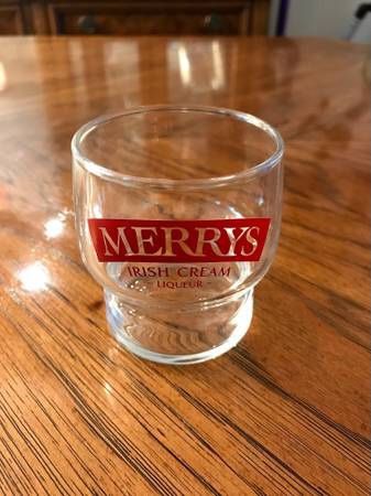 Merrys Irish Cream Liqueur Glass