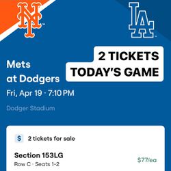 Dodger Tickets 4/19 April 19 