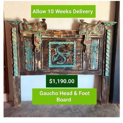 Gaucho Head & Foot Board Custom -Made