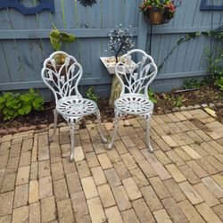 2  Chairs Aluminum Outdoor Patio 