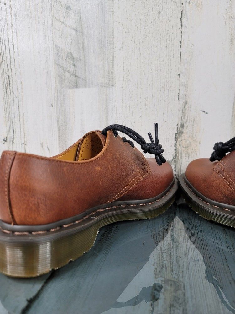 Dr. Martens 1461 Tan Harvest Core Leather Dress Shoes Men display picture 2