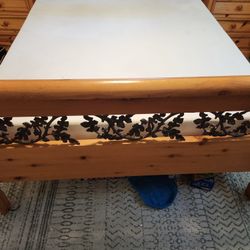 Queen Size Wooden Bedframe