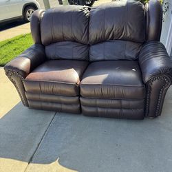 Leather Loveseat Recliner
