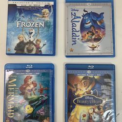 4 Disney Blu-Rays 